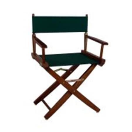 American Trail American Trails 206-04-032-32 18 in. Extra-Wide Premium Directors Chair; Oak Frame with Hunter Green Color Cover 206-04/032-32